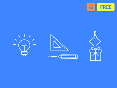 Free Icons (Idea, Creative, Selective) bulb creative flat free gift icons idea line pencil selective set smart