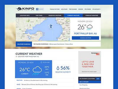 Weather Website Design australia clean design home icons location modern navigation ui ux weather website