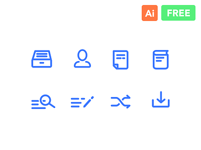 Line Icons Freebie (Search, People, Book, Download) archive book document free freebie icons line mobile people read search write
