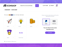 Icon Shop Checkout Page