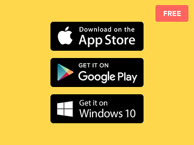 App Store Buttons app apple available badge buttons get google it on play store windows