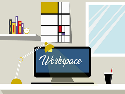 Workspace illustration illustration graphics design
