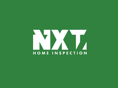 NXT Home Inspection Logo bold geometric logo minimal square symmetry