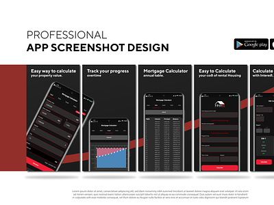 App Screenshot Design for play store or app store
