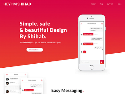 App Landing page Design by shihab