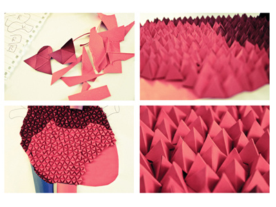 Heart_Brain//Paper handmade heart obliviù paper triangle