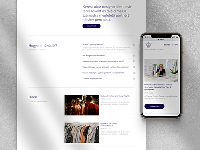 Hungarian Fashion and Design Agency — Spot Platform app design design minimal responsive design ui uidesign ux uxdesign webdesign website