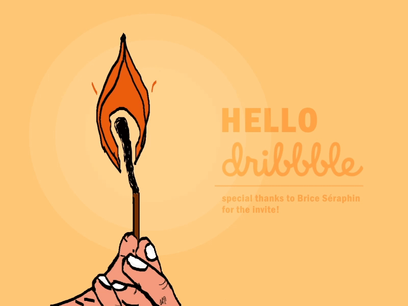 Hello Dribbble first shot hello