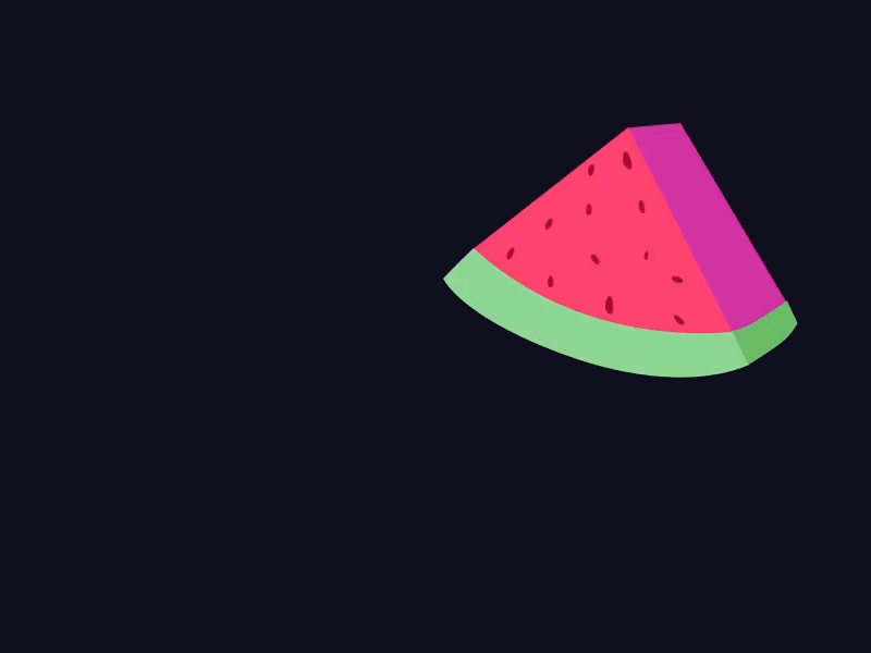 Watermelon 2d after animate animation effects gif loop motion splashes summer watermelon