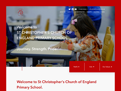 Christian School Website clean design designer minimal ui ux web web design webdesign