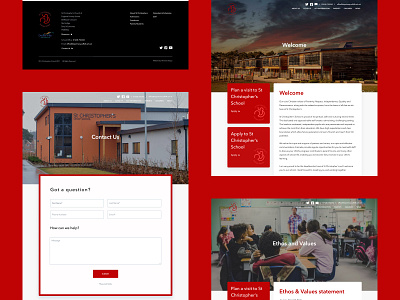 Christian School Website clean design designer graphic design minimal ui ux web web design website
