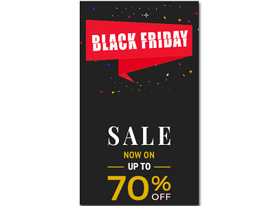 Black Friday Sale Banner Illustration