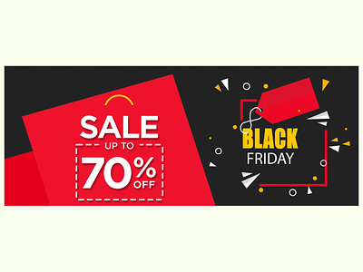 Black Friday Sale Banner branding design graphic design illustration illustrator logo ui ux vector website
