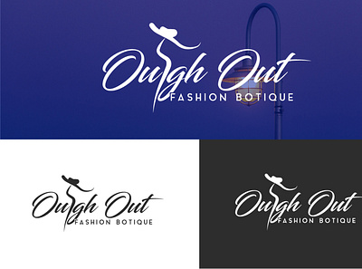 Ought Out Fashion branding graphic design handwritten logo luxury logo signature typography watermark