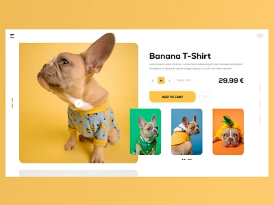 Dog shop. Ecommerce. design dog ecommerce modal photoshop pug t shirt ui ux web