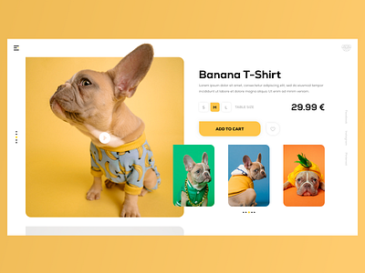 Dog shop. Ecommerce. design dog ecommerce modal photoshop pug t shirt ui ux web