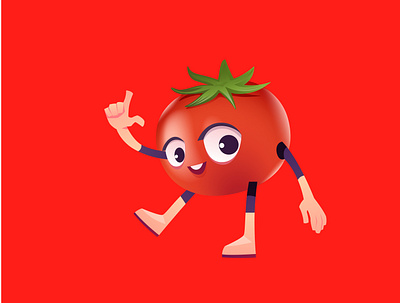 tomato character design branding design icon illustration landing page design logo logo design logodesign minimal ui design ux ux design vector web