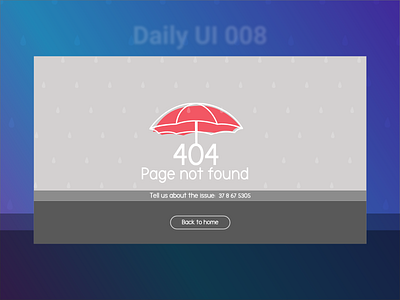 Daily UI 008 008 404 404 error 404 error page adobexd daily challange daily ui dailyui dailyui008 dailyuichallenge design designer error error 404 error message error page errors ui uidesign