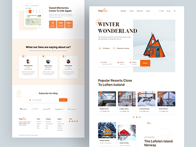 Travel Agency Website adventure cabin destination explore hotel hotel booking tourism tourist travel agency travel agent travel app travel guide travel landing page traveling traveller trip uiux vacation rentals web design website