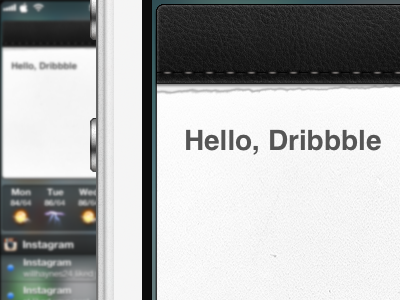 NotePad Widget by Joe Kennedy on Dribbble