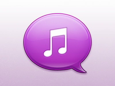 Statustune Icon app bubble chat icon mac music