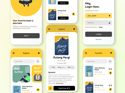 Book Store App UI Design app appdesign branding design graphic design illustration logo minimal minimalist mobileapp ui uiux useinterface ux