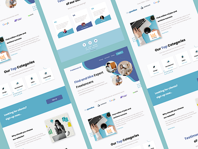 Freelancer Landing Page Design landingpage landingpagedesign uidesign uikit uimockup uitrends uiux userinterface webdesign webmockup