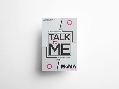 Talk to Me Poster | MoMA design geometry graphic design layout moma poster poster art poster collection poster design posters print type typography vector