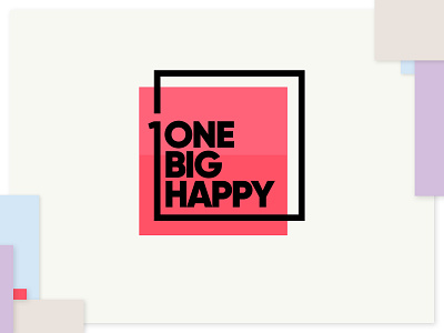 One Big Happy branding design graphic design logo logo design logotype type