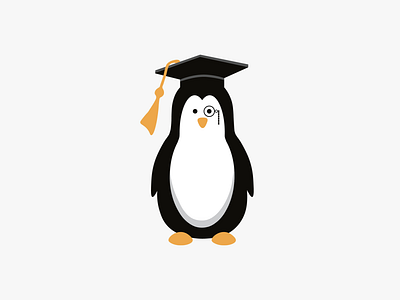 Fancy Penguin Illustration art creative design flat icon illustration illustrator logo minimal vector