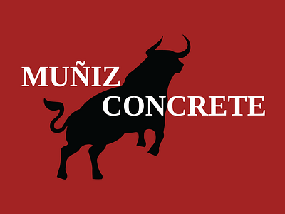Bull Logo for Muniz Concrete