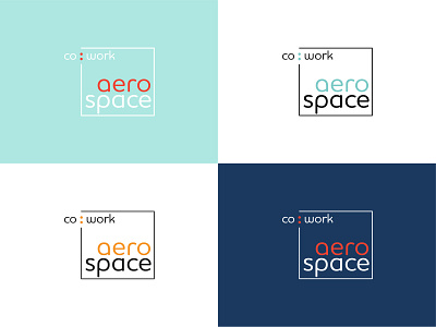 AeroSpace coworking branding design logo
