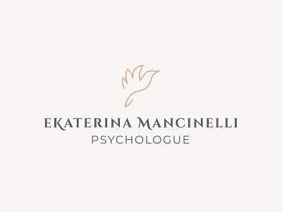 Psychologist logo design bird logo branding design feminine design illustration logo psychologist psychology vector