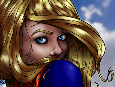 Supergirl Redux clip studio paint comic art comics dccomics design digital art digitalart illustrator women