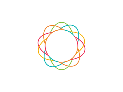 Micro-Resilience Logo blue circles colors layers micro orange pink resilience
