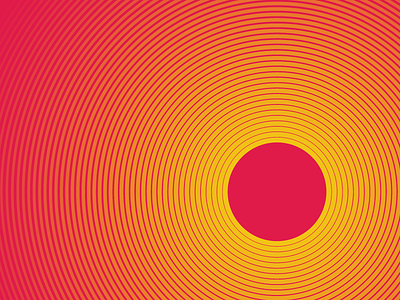 Orb bright circles glow hot orange orb pink red rings ripple