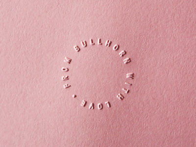 From Bullhorn embossed love pink valentine vday