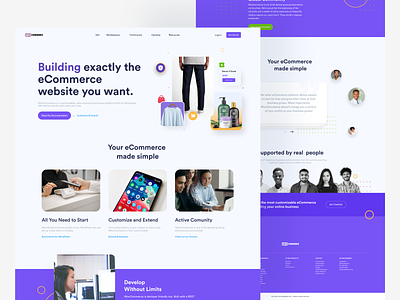 WooCommerce Redesign clean cleanui commerce e commerce ecommerce landing page landingpage ui ux web design webdesign website woocommerce