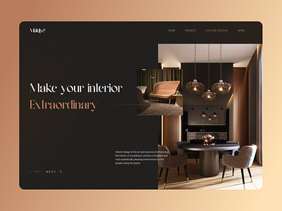 Maldive - Landing Page for Interior Agency