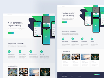 Easy Banking Landing Page