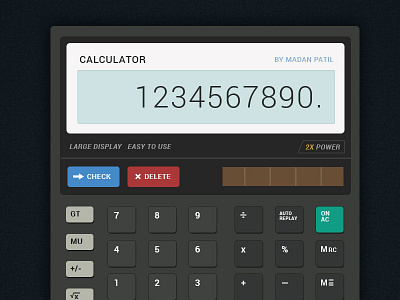 Calculator Dailyui #004 004 calculator dailyui design ui