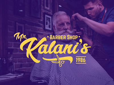 Kalani S Barber Shop Logo barber shop logo logo design