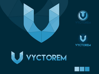 VYCTOREM design icon logo minimal vector