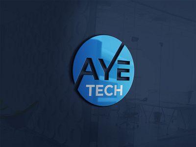 AYE TECH logo branding design graphic design icon illustration logo minimal vector