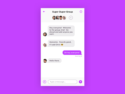 Daily UI 013 — Direct Messaging