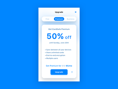 Daily UI 036 — Special Offer