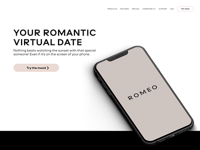 Romeo app concept dating app ios app mobile mobile apps ui ui design ux design virtual date