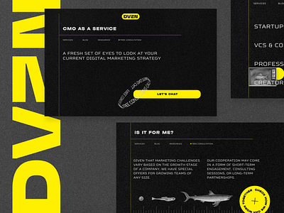 DVZN agency site animation strategic marketing ui design ui ux web web design website