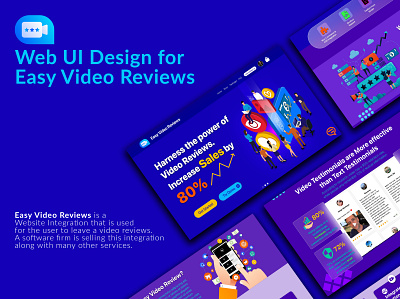 Website Landing Page UI Design ui web design