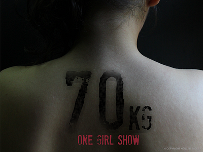 One Girl Show design photography poster